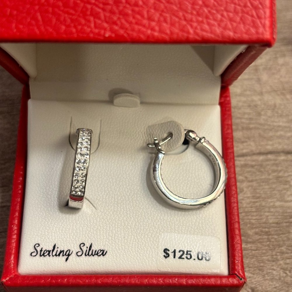 Swarovski Elements Sterling Silver Earrings